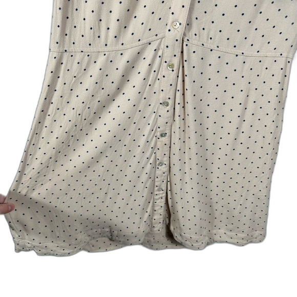 Free People Blush This Town Polka Dot Valentine’s Buttondown Dress Size Medium - Picture 15 of 16